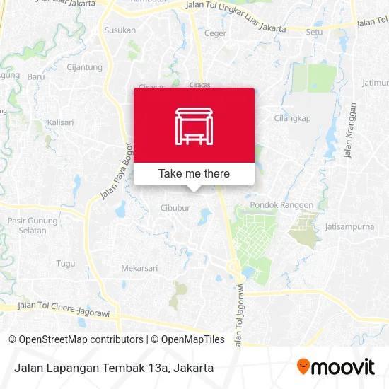 Jalan Lapangan Tembak 13a map