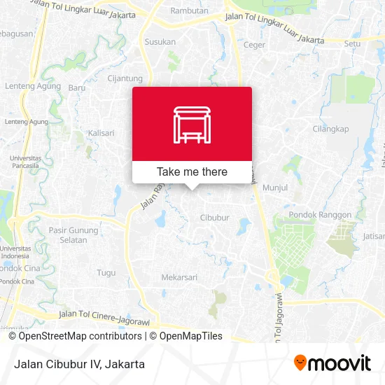Jalan Cibubur IV map