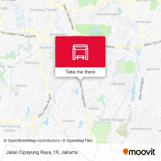 Jalan Cipayung Raya, 19 map