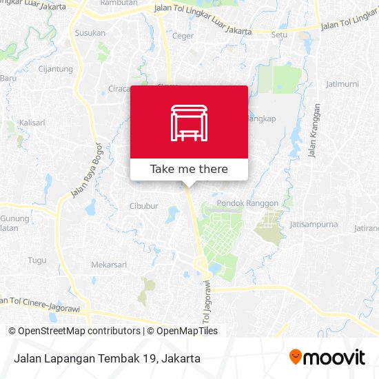 Jalan Lapangan Tembak 19 map