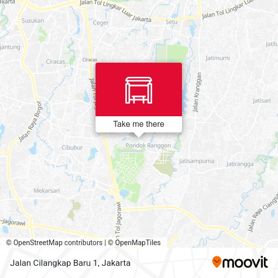 Jalan Cilangkap Baru 1 map