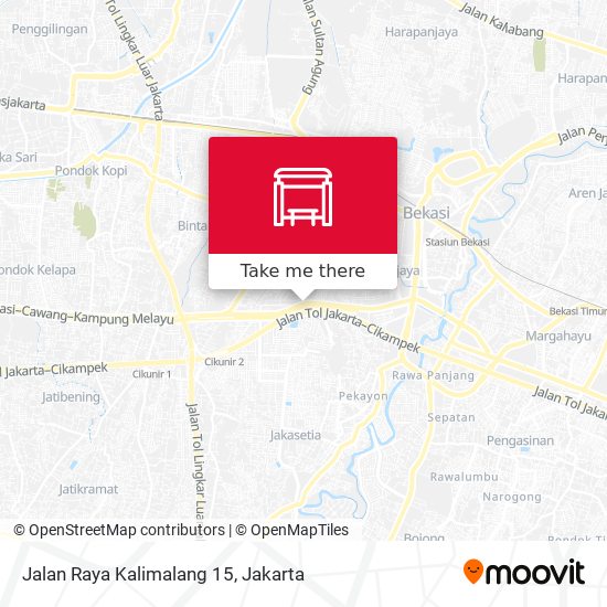 Jalan Raya Kalimalang 15 map