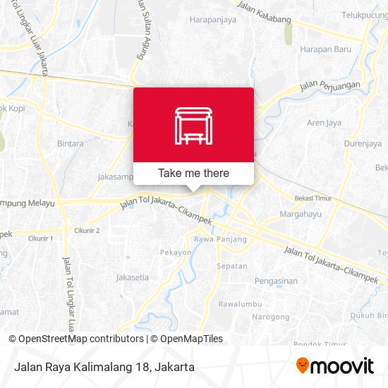 Jalan Raya Kalimalang 18 map