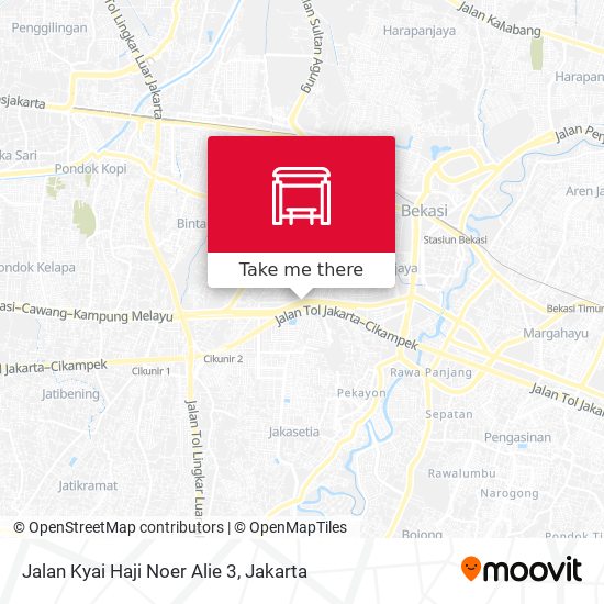 Jalan Kyai Haji Noer Alie 3 map