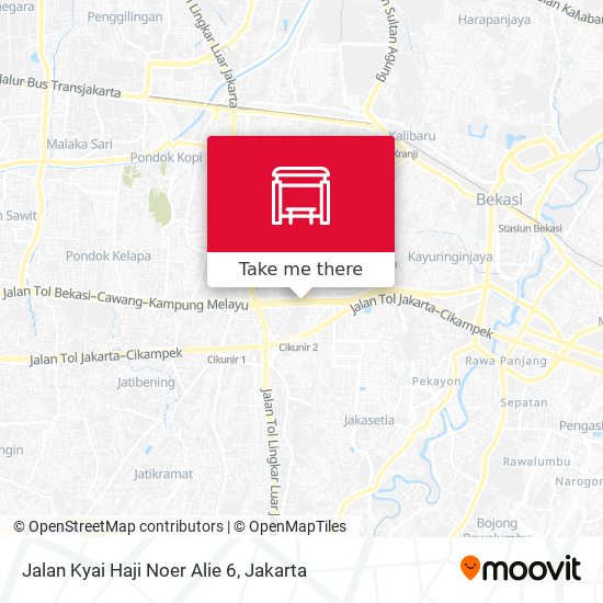 Jalan Kyai Haji Noer Alie 6 map