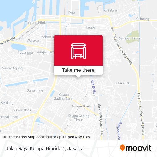 Jalan Raya Kelapa Hibrida 1 map