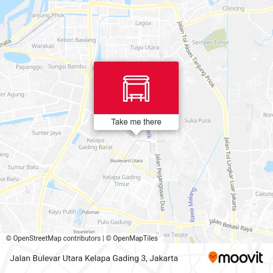 Jalan Bulevar Utara Kelapa Gading 3 map