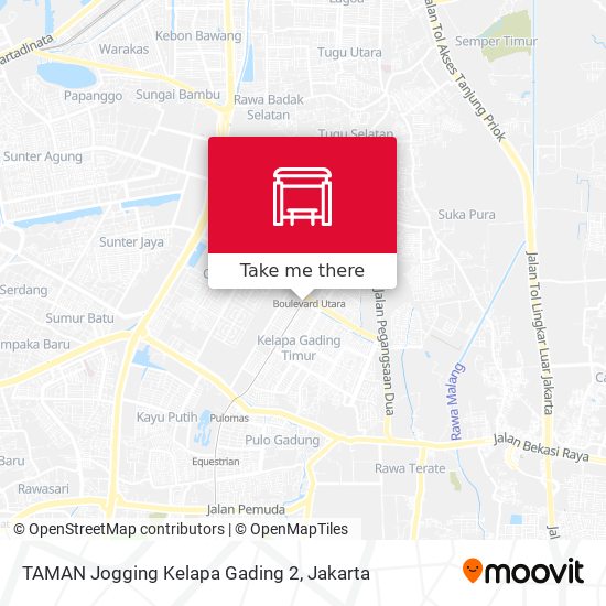 TAMAN Jogging Kelapa Gading 2 map