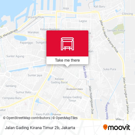 Jalan Gading Kirana Timur 2b map
