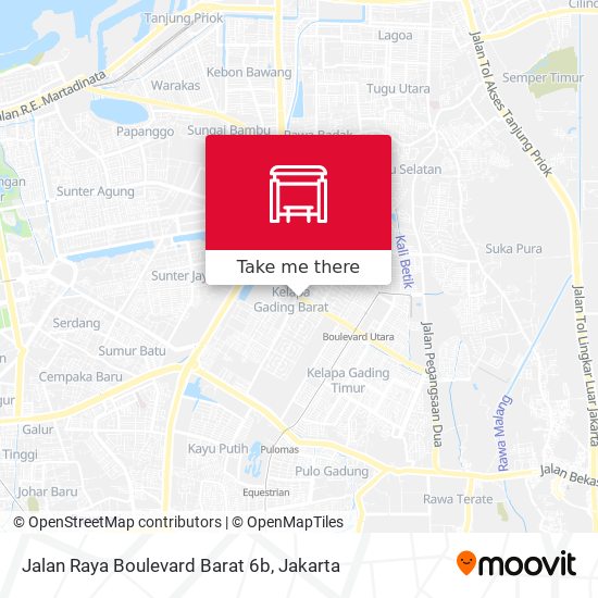 Jalan Raya Boulevard Barat 6b map