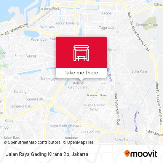 Jalan Raya Gading Kirana 2b map