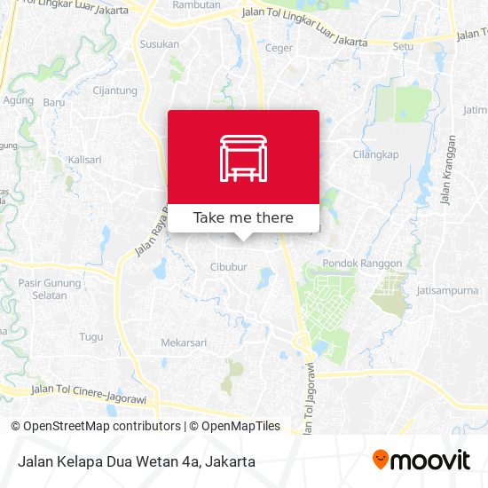 Jalan Kelapa Dua Wetan 4a map