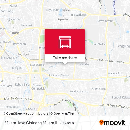 Muara Jaya Cipinang Muara III map