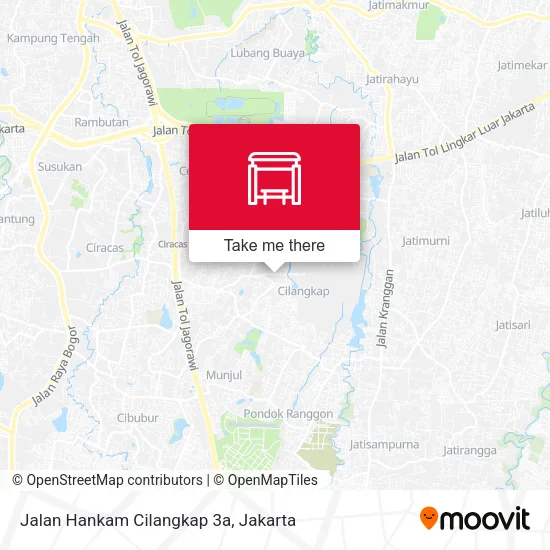 Jalan Hankam Cilangkap 3a map