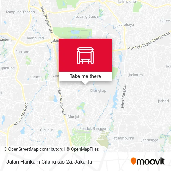 Jalan Hankam Cilangkap 2a map