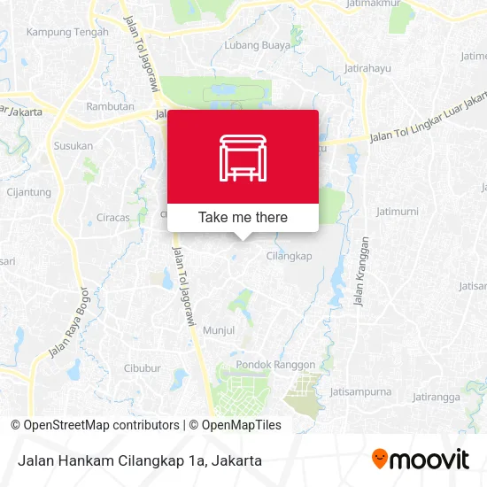 Jalan Hankam Cilangkap 1a map