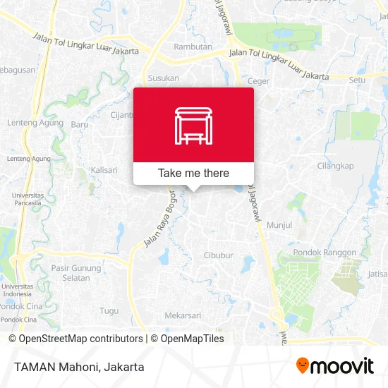 TAMAN Mahoni map