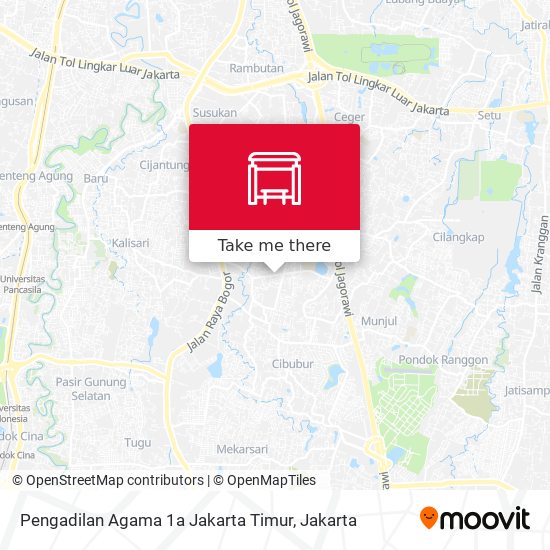 Pengadilan Agama 1a Jakarta Timur map