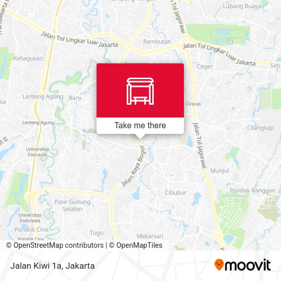 Jalan Kiwi 1a map