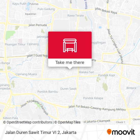 Jalan Duren Sawit Timur VI 2 map