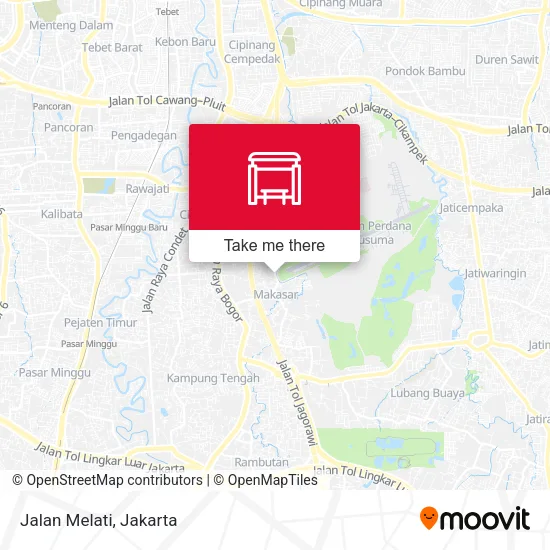 Jalan Melati map