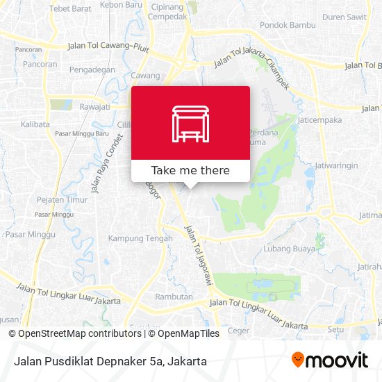 Jalan Pusdiklat Depnaker 5a map