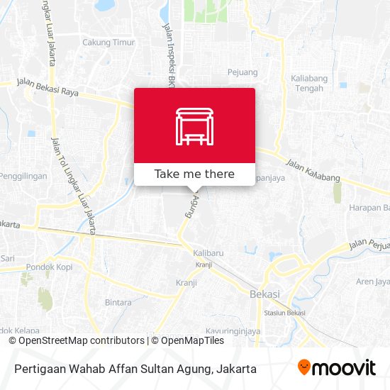 Pertigaan Wahab Affan Sultan Agung map