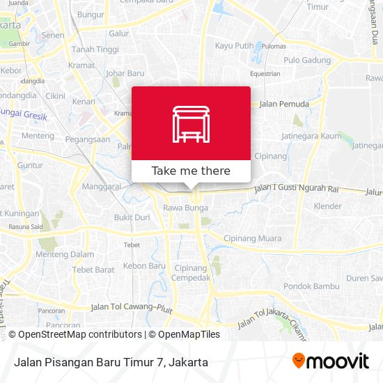 Jalan Pisangan Baru Timur 7 map