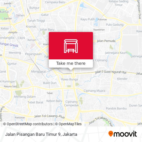 Jalan Pisangan Baru Timur 9 map