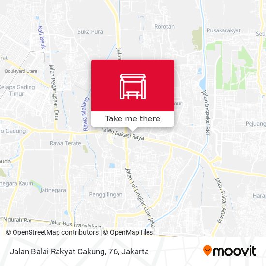 Jalan Balai Rakyat Cakung, 76 map