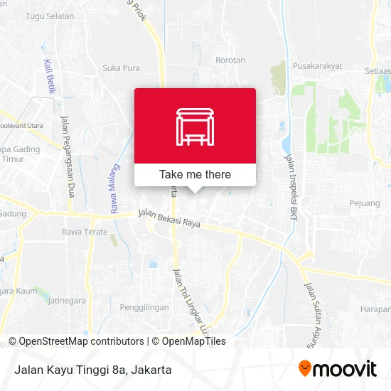 Jalan Kayu Tinggi 8a map