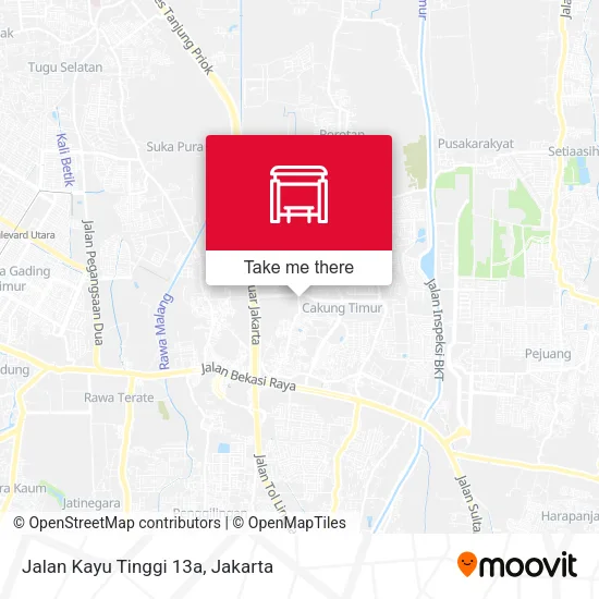 Jalan Kayu Tinggi 13a map