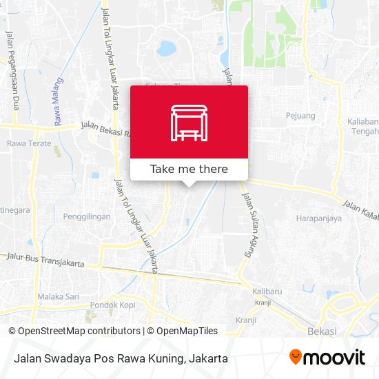 Jalan Swadaya Pos Rawa Kuning map
