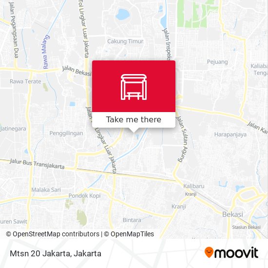 Mtsn 20 Jakarta map