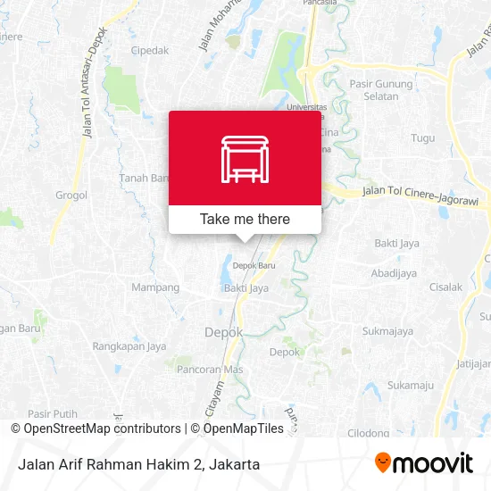 Jalan Arif Rahman Hakim 2 map