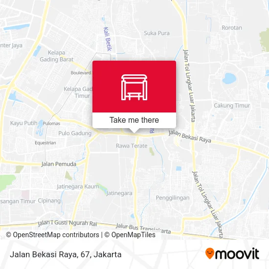 Jalan Bekasi Raya, 67 map