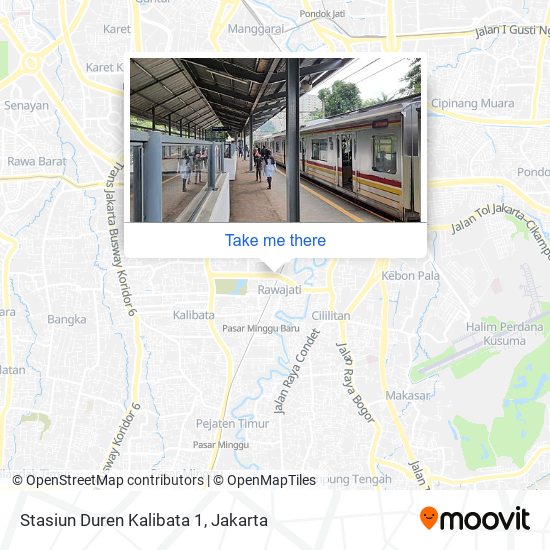 Stasiun Duren Kalibata 1 map