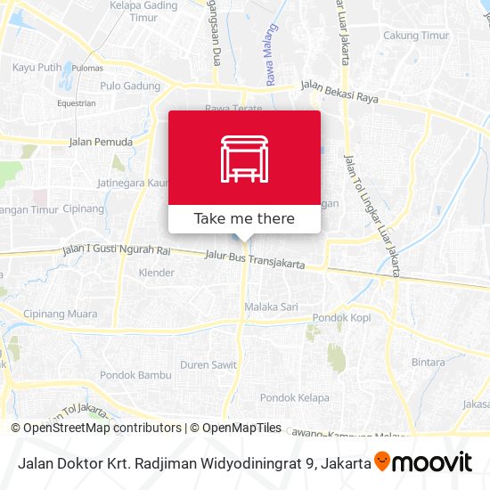 Jalan Doktor Krt. Radjiman Widyodiningrat 9 map