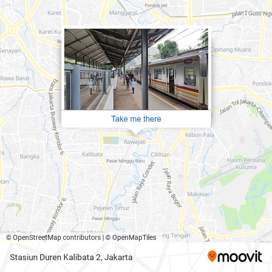 Stasiun Duren Kalibata 2 map