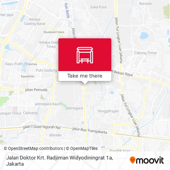 Jalan Doktor Krt. Radjiman Widyodiningrat 1a map