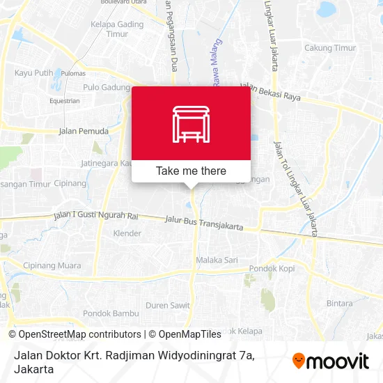 Jalan Doktor Krt. Radjiman Widyodiningrat 7a map