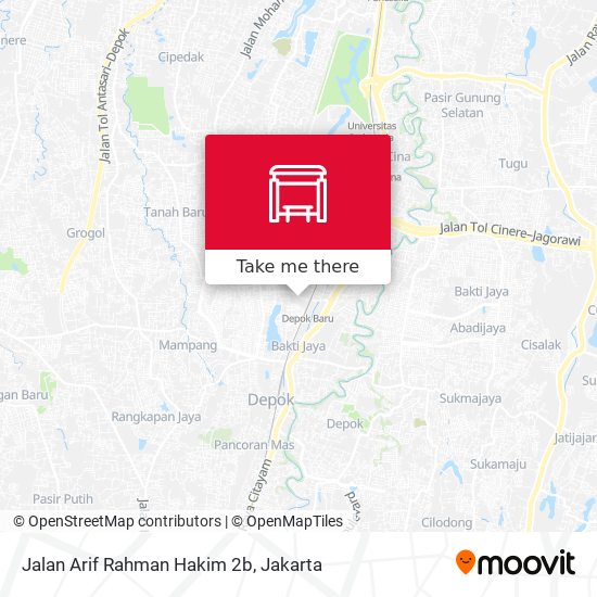 Jalan Arif Rahman Hakim 2b map