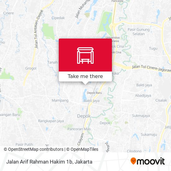 Jalan Arif Rahman Hakim 1b map