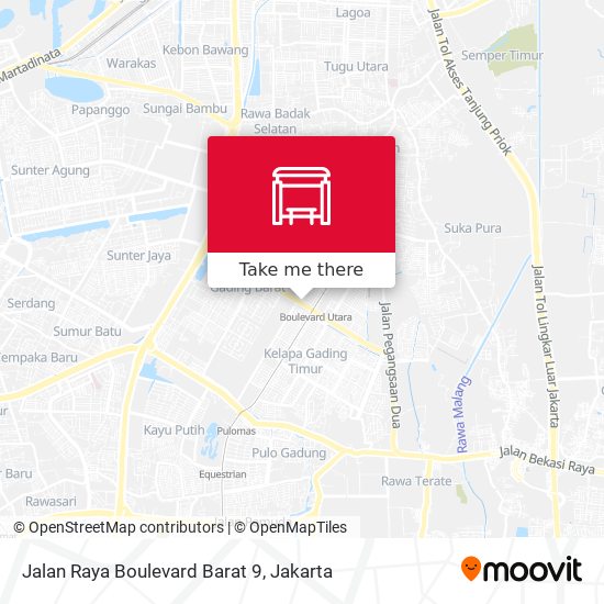 Jalan Raya Boulevard Barat 9 map
