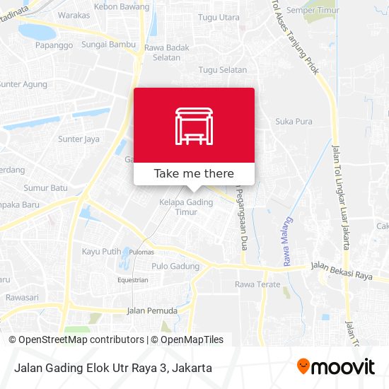 Jalan Gading Elok Utr Raya 3 map