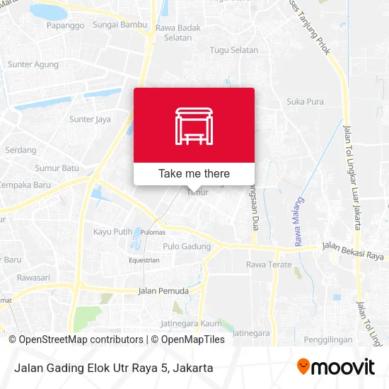 Jalan Gading Elok Utr Raya 5 map