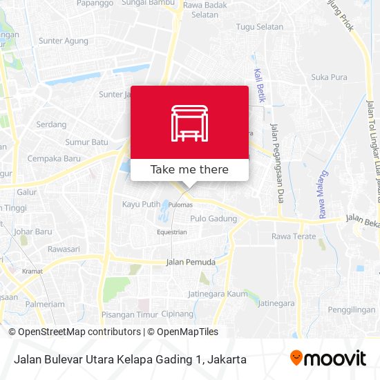 Jalan Bulevar Utara Kelapa Gading 1 map