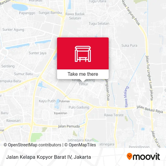 Jalan Kelapa Kopyor Barat IV map