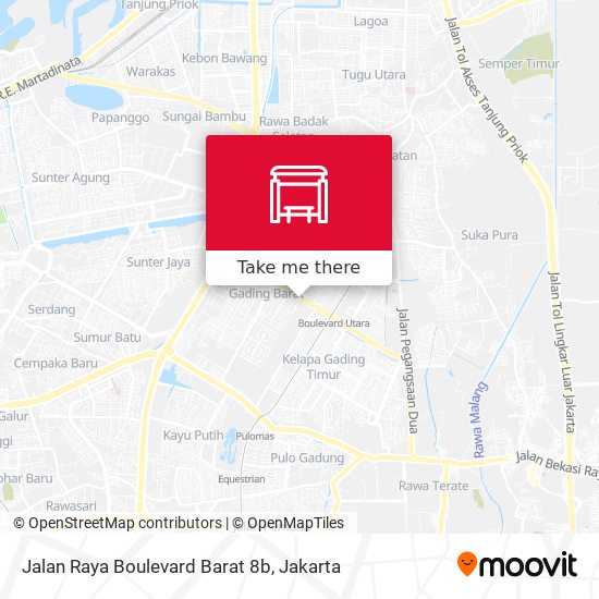 Jalan Raya Boulevard Barat 8b map