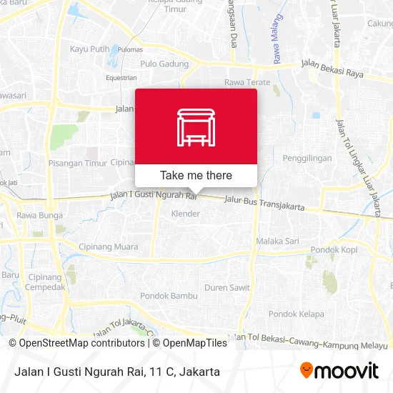 Jalan I Gusti Ngurah Rai, 11 C map